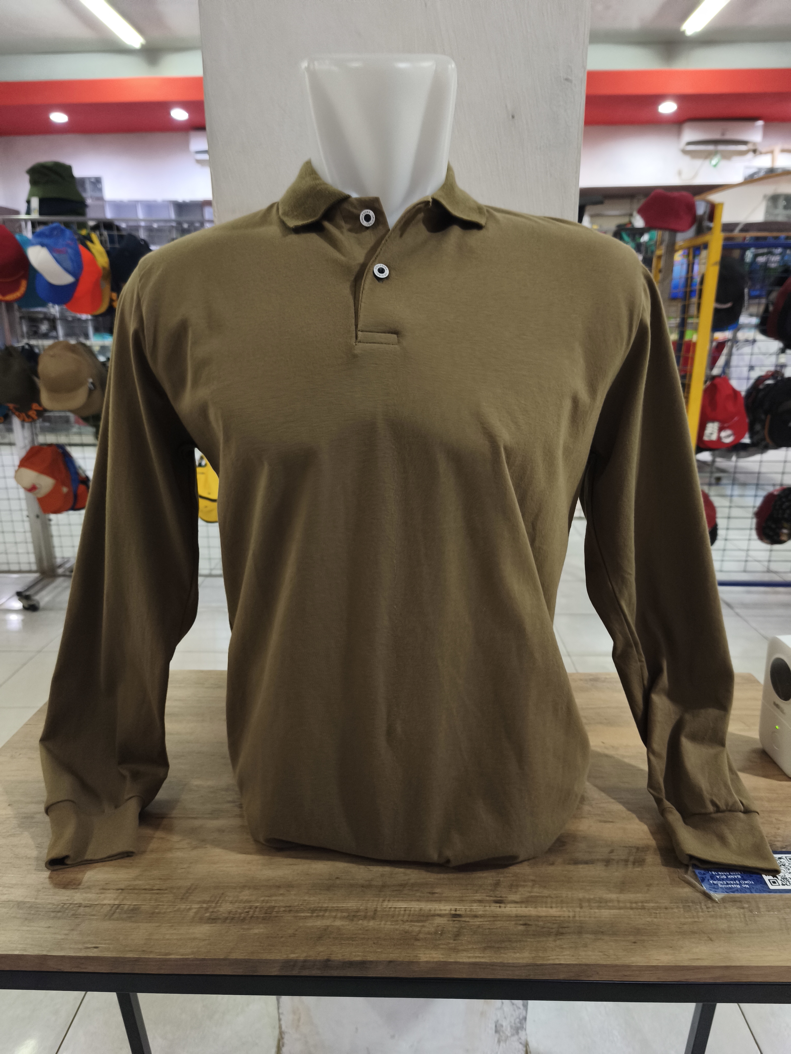 Polo Polos Ellanor Combed 24s Dark Olive (Panjang)