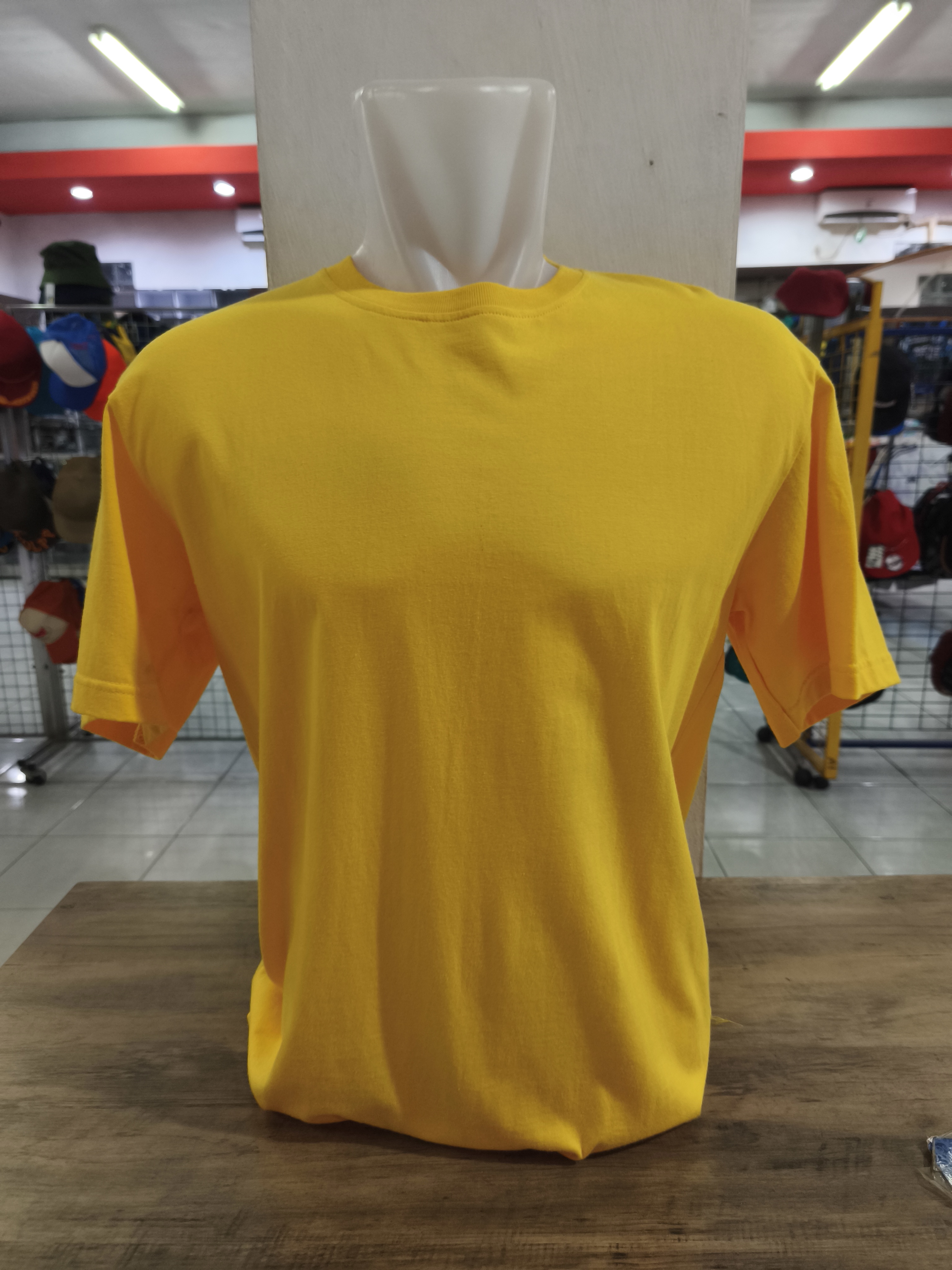 Kaos Oblong 607 Semi Combed 24s Kuning Mas (Pendek)