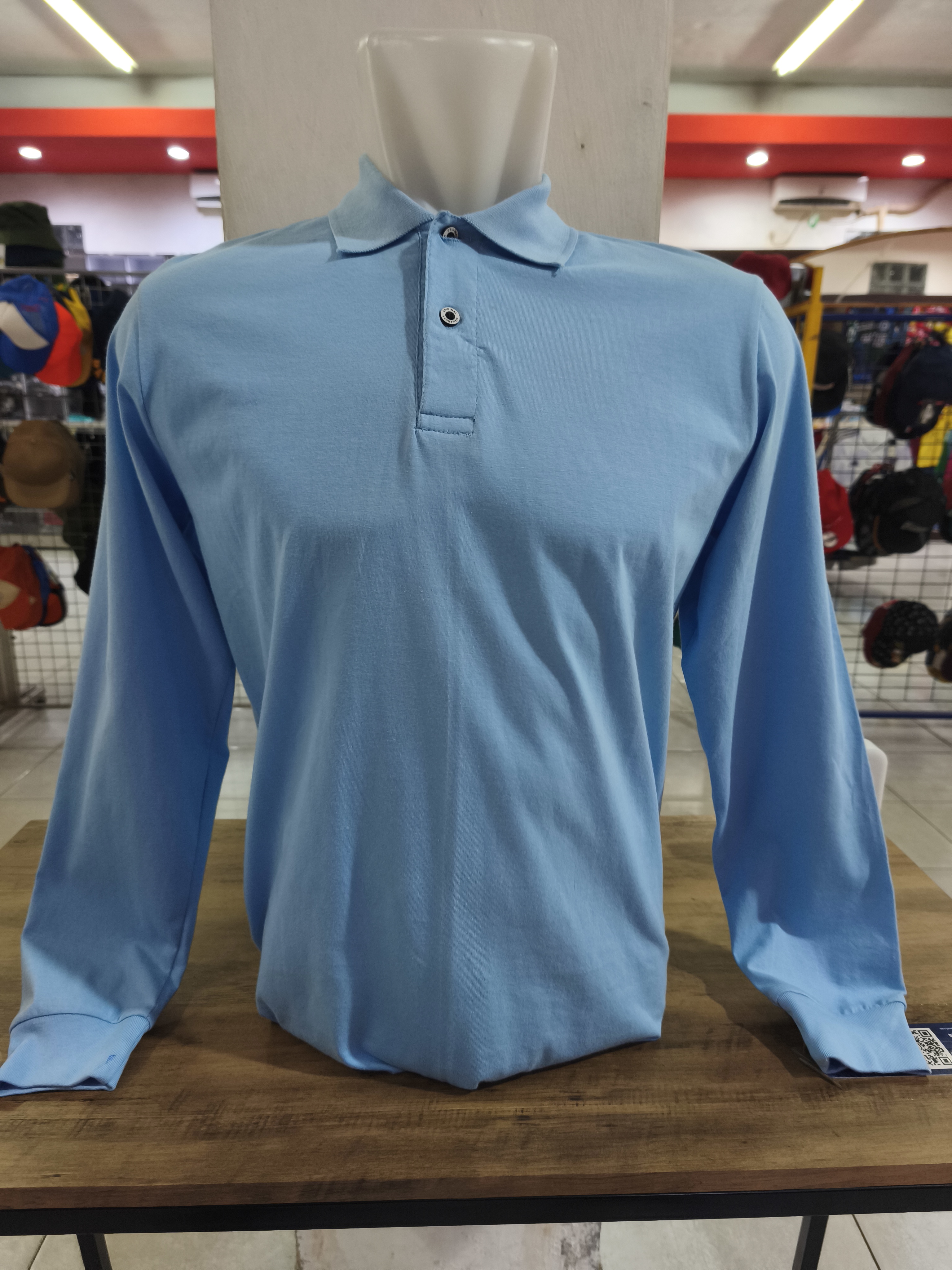 Polo Polos Ellanor Combed 24s Sky Blue (Panjang)