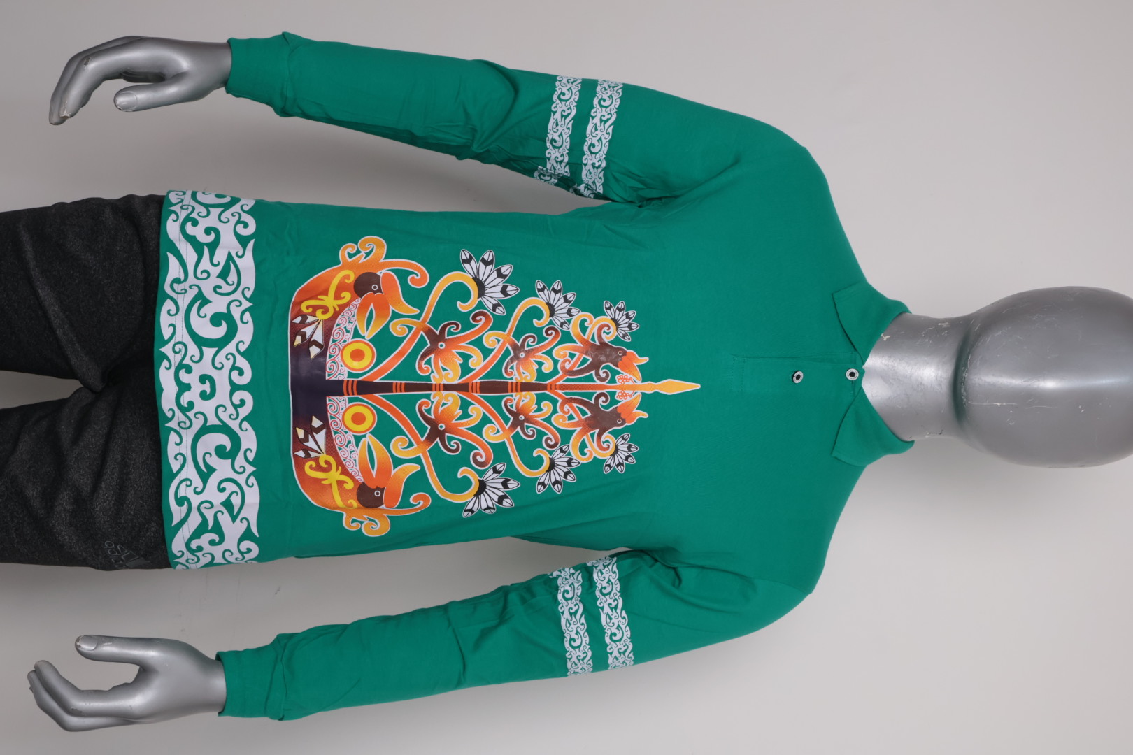 Polo Dayak Batang Garing Berkah Ellanor Combed 24s Tosca (Panjang)