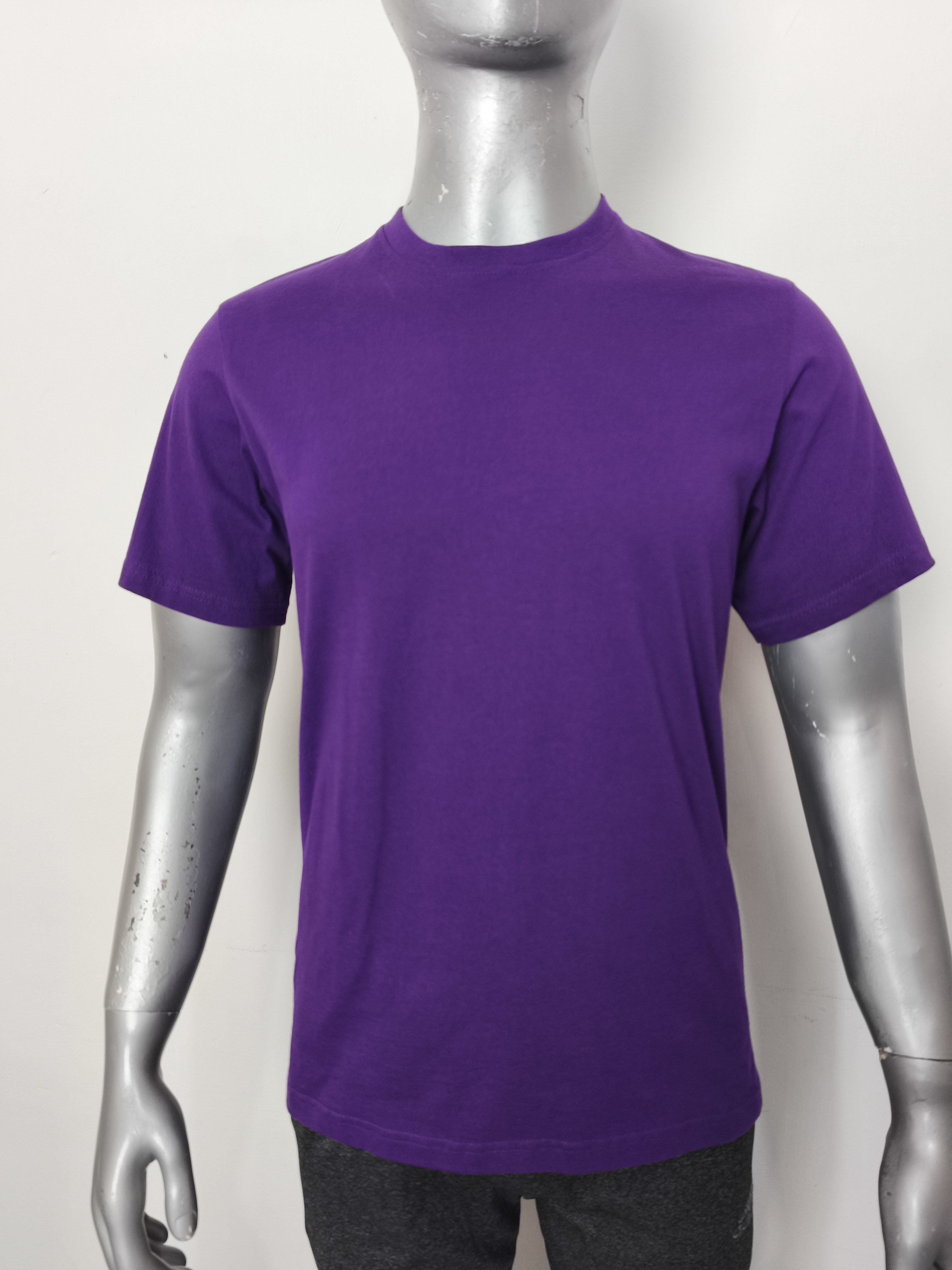 Kaos Oblong 607 Semi Combed 24s Ungu Tua (Pendek)