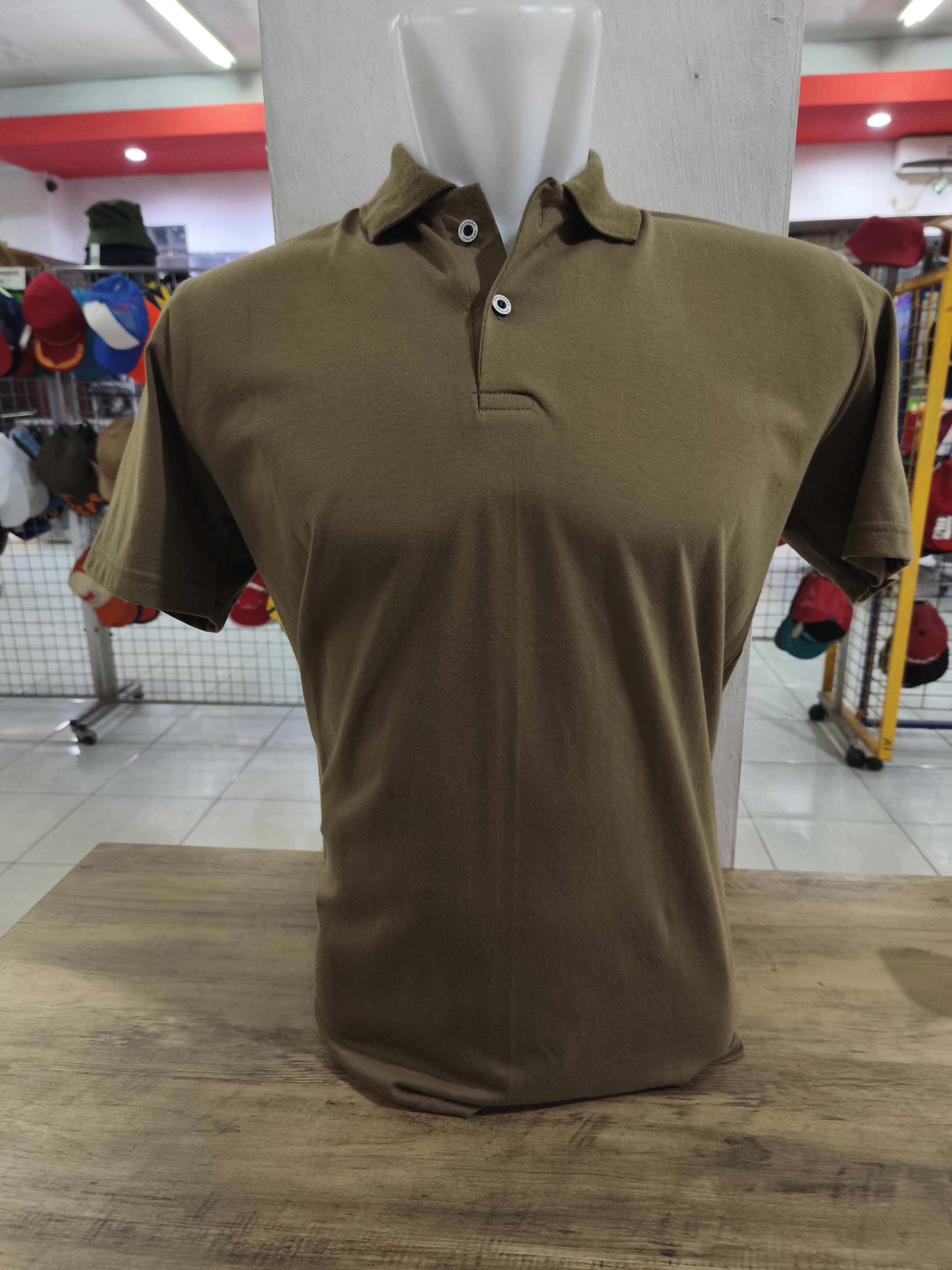Polo Polos Ellanor Combed 24s Dark Olive (Pendek)