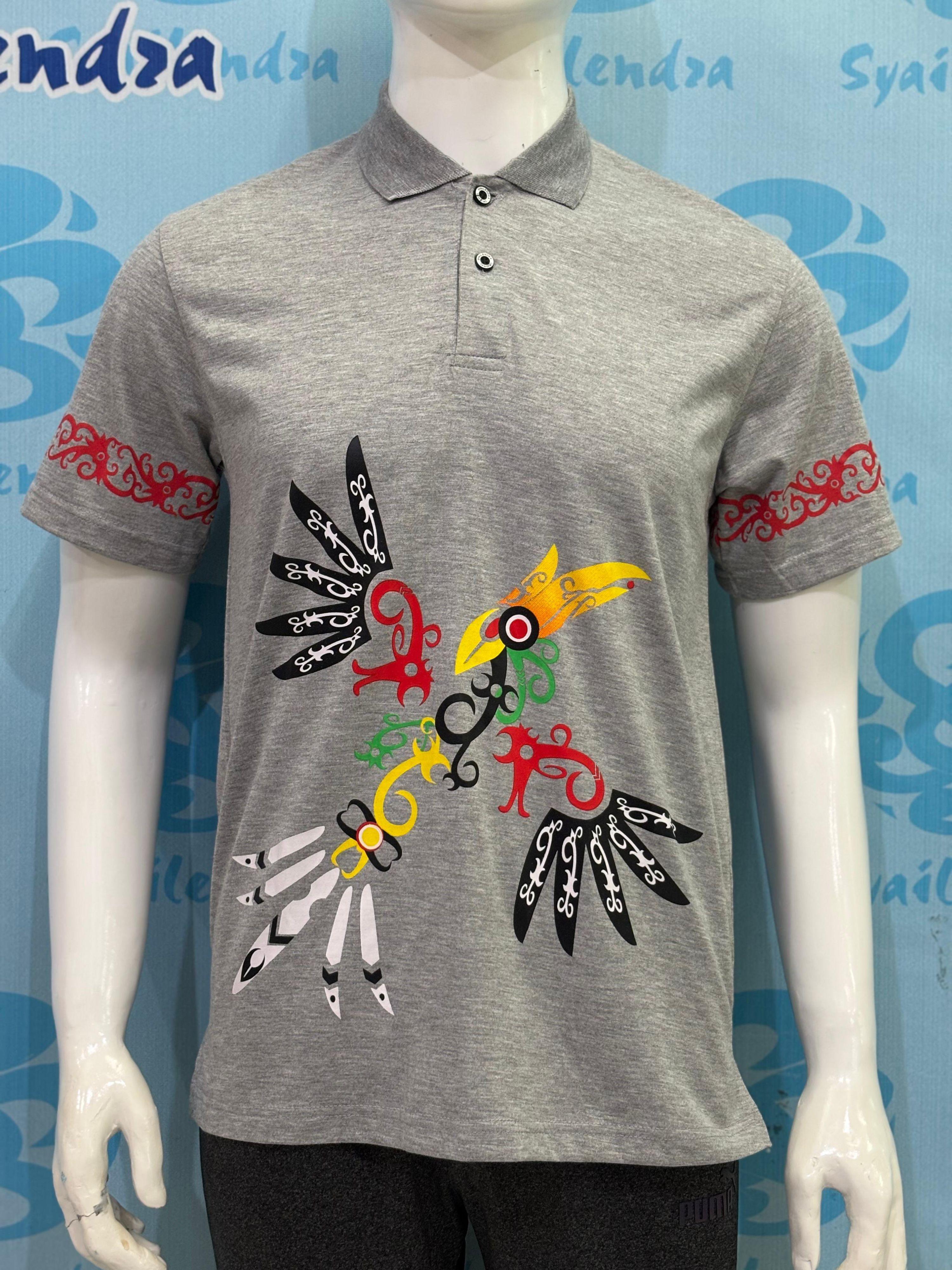 Polo Dayak Tingang 607 Semi Combed 24s Abu Misty (Panjang)