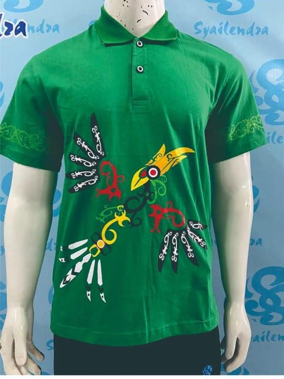 Polo Dayak Tingang 607 Semi Combed 24s Hijau Fuji (Panjang)